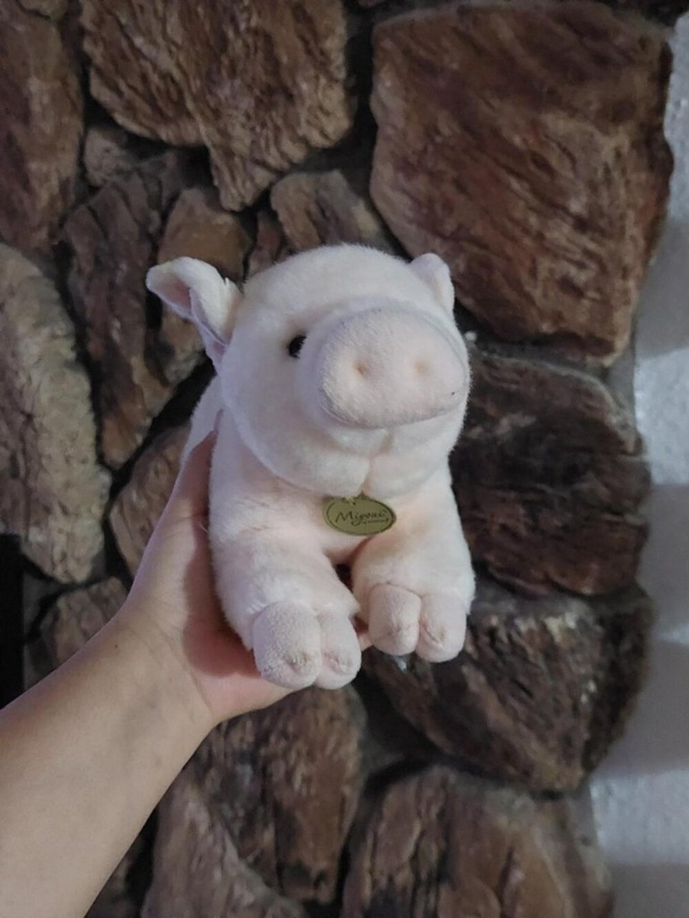Aurora World Miyoni Pink Pig Plush 11" Realistic Stuffed Animal Farm Piglet